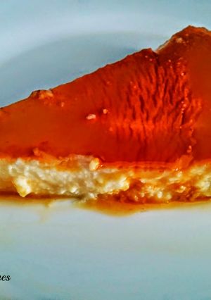 Una foto de Tarta de queso al microondas