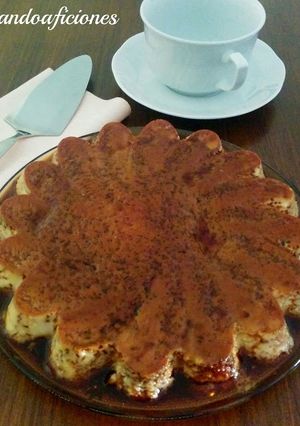 Una foto de Flan de leche condensada 