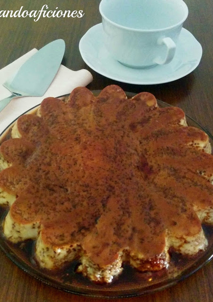 Una foto de Flan de leche condensada 