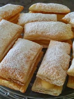 Una foto de Milhojas de crema