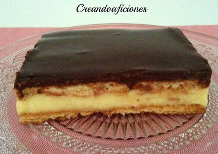 Tarta de la abuela, con crema pastelera