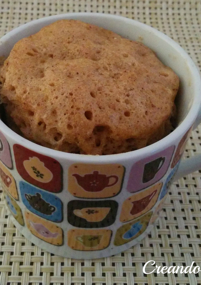 Una foto de Mug cake de manzana y canela