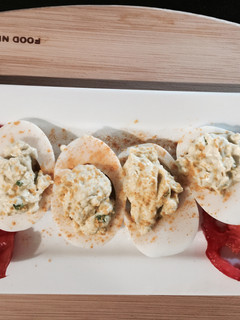 A picture of Turmeric Deviled Eggs.
