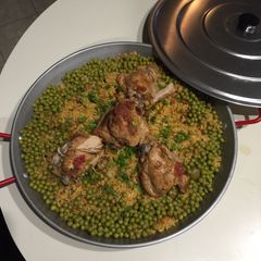 A picture of Caribbean Tea Chicken Yellow Rice.