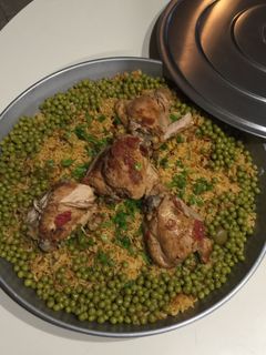 A picture of Caribbean Tea Chicken Yellow Rice.
