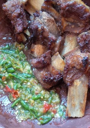 Foto resep Iga Bakar Sambel Bawang Mentah