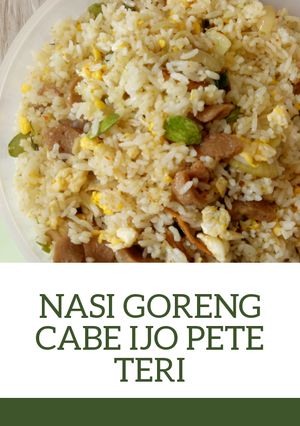 Foto resep Nasi goreng cabe ijo pete teri