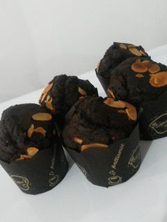 Foto resep Choco Almond Muffin No Mixer
