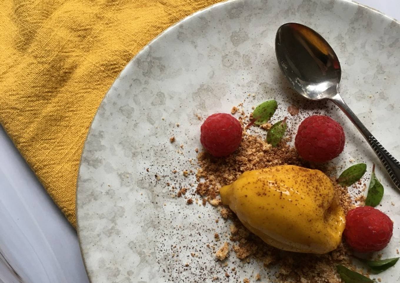 2 Ingredients Mango sorbet
