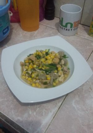 Foto resep Kangkung siram saus jagung