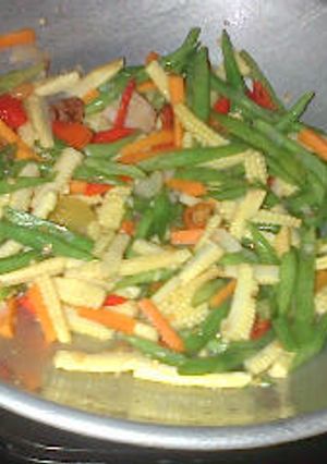Foto resep Tumis buncis Kaputren wortel