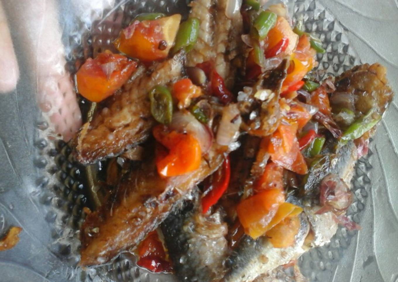Ikan sarden rica-rica