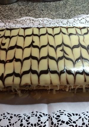 Una foto de Mil hojas de dulce de leche (hojaldre crocante)