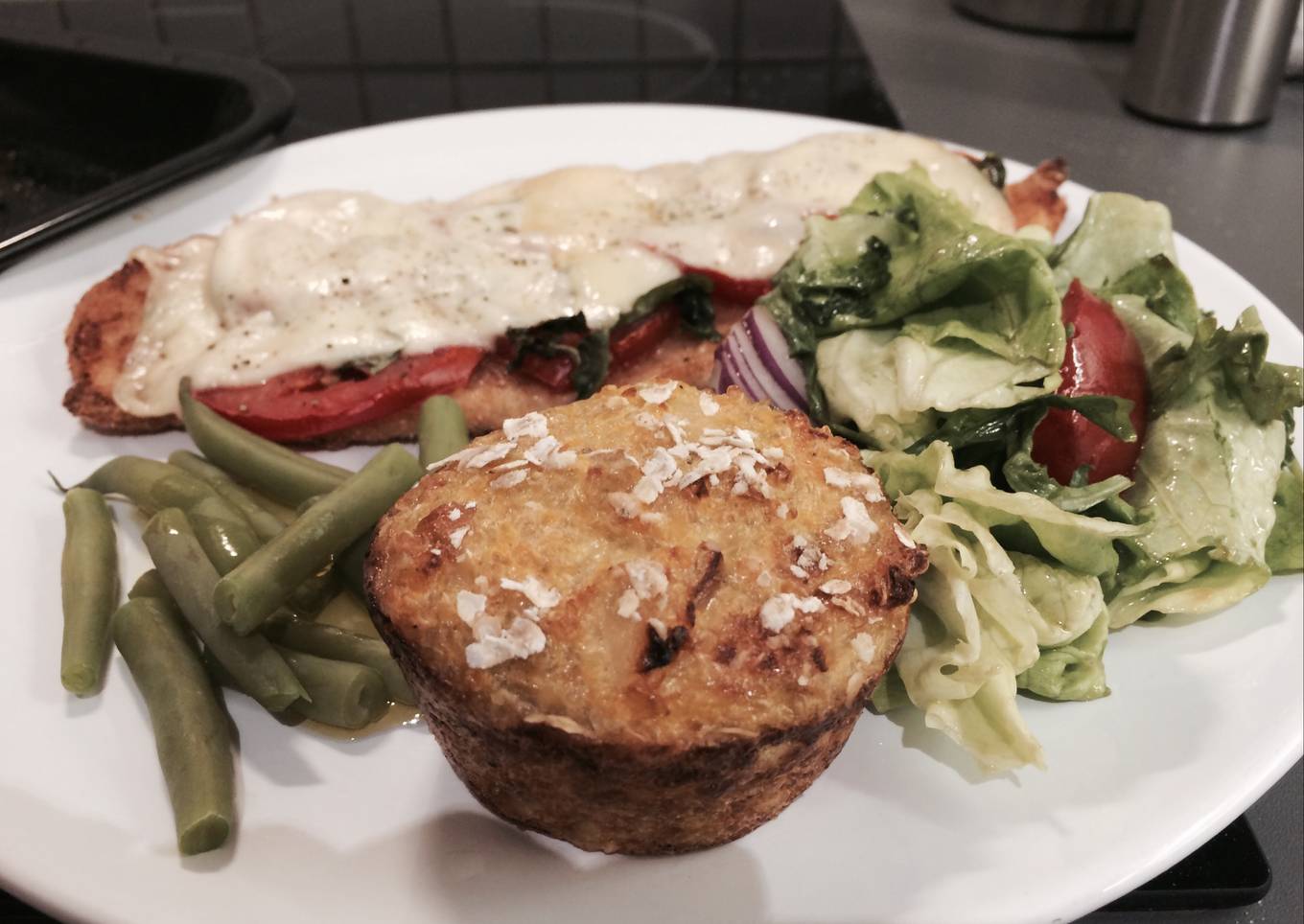 Menu light: Milanesa de pavo y muffin de quinoa