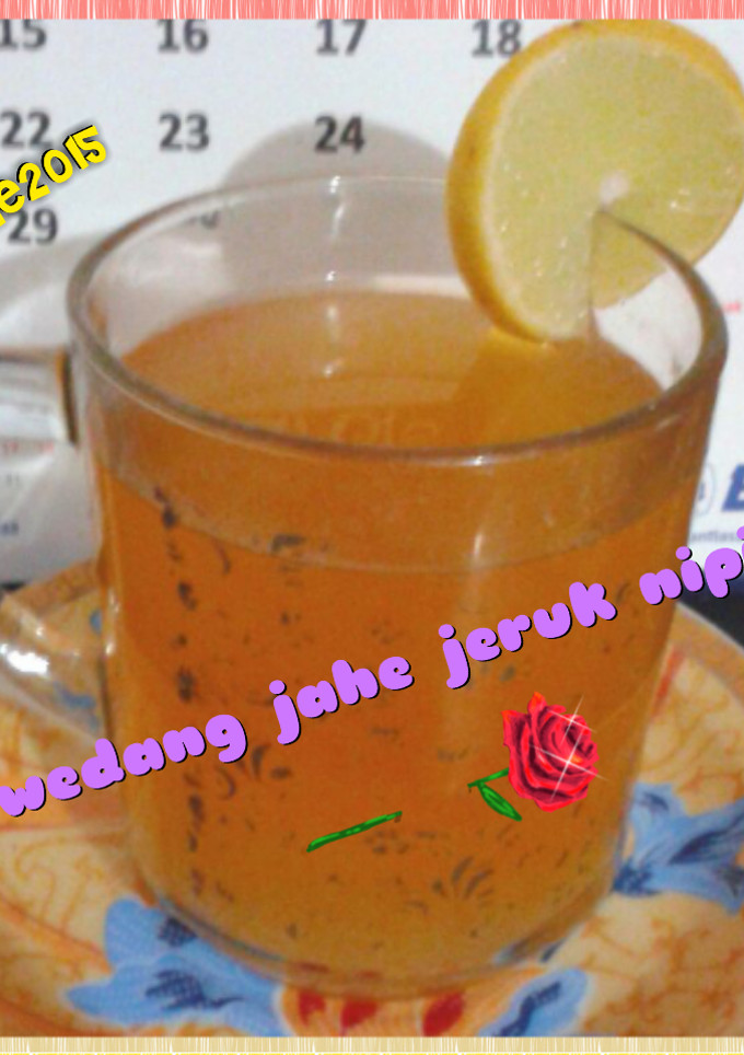 Foto resep wedang jahe jeruk nipis
