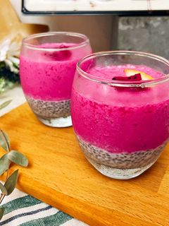 火龍果優格奇亞籽布丁 的食譜成品照片