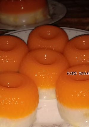 Foto resep Puding mangga lapis tawar santan