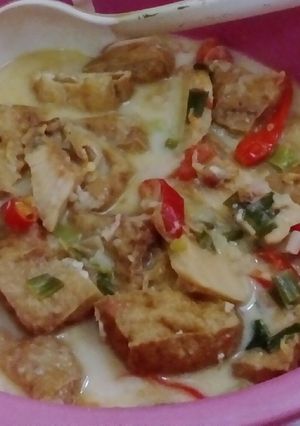 Foto resep 1. Ikan jambal dan tahu kuah santan resep Rindu Ibu
