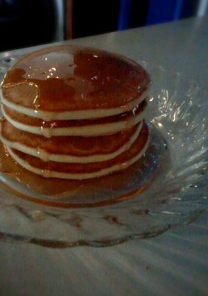 Foto resep Pancake fluffy tanpa buttermilk,baking powder,soda kue