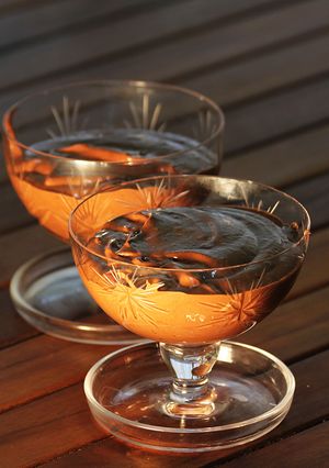 Una foto de Mousse de chocolate en copa
