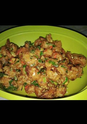 Foto resep Udang 🍤 saus telur asin