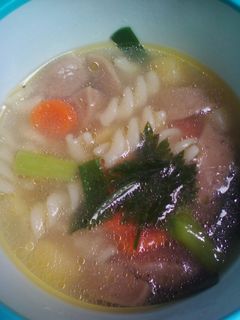 Foto resep sop macaroni