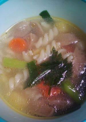 Foto resep sop macaroni
