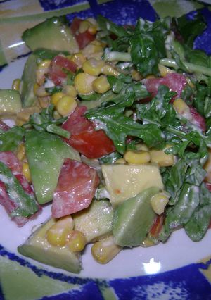 Una foto de Ensalada arcoiris 