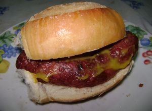 Una foto de Choripán al horno