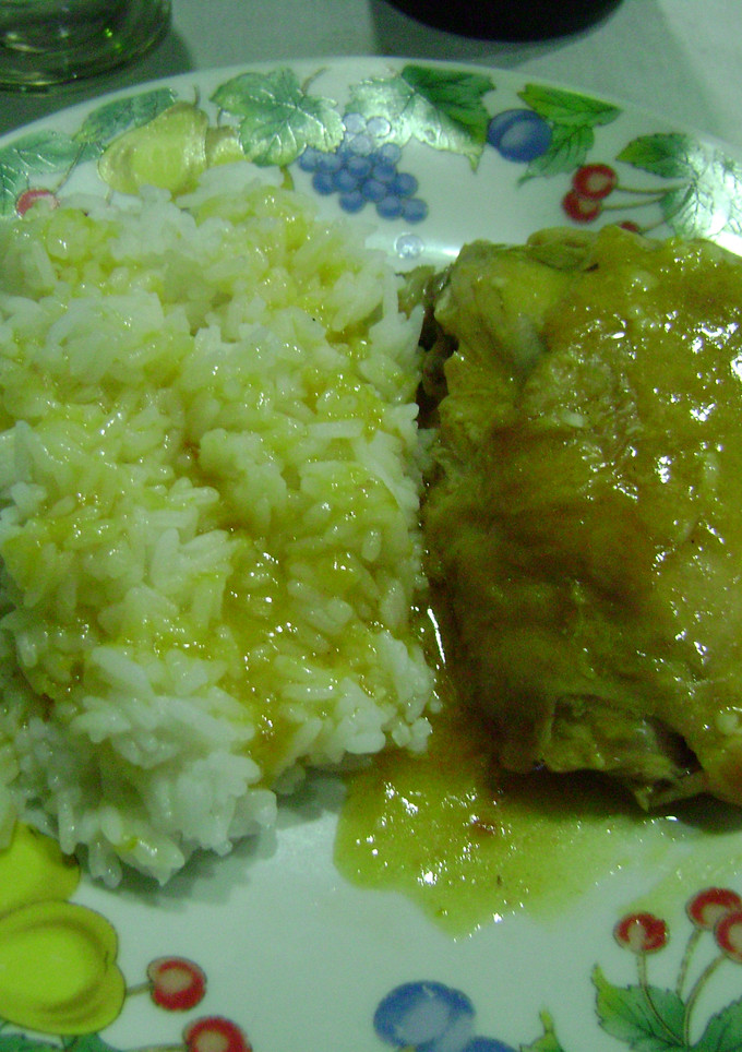 Una foto de Pollo a la naranja