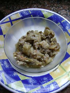 Una foto de Berenjenas en escabeche