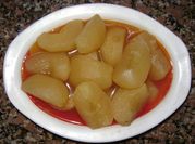 Una foto de compota de manzana sin gluten