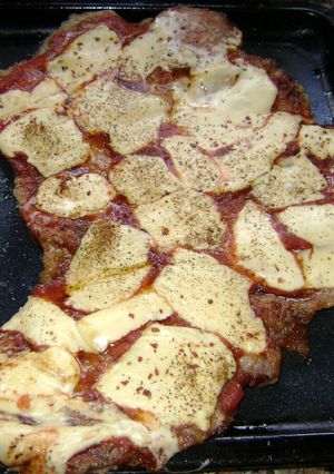 Una foto de Matambre de cerdo a la pizza