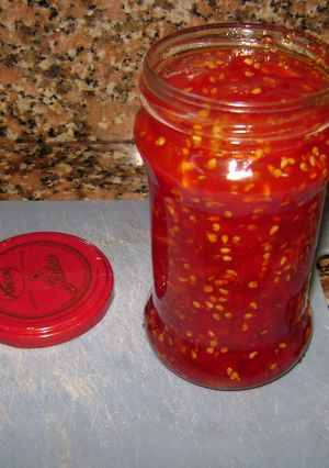 Una foto de Dulce de tomates