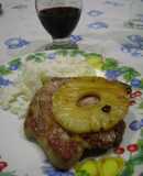 Chuletitas de cerdo al ananá 