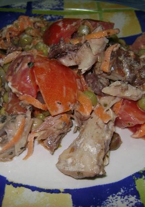 Una foto de Ensalada de caballa