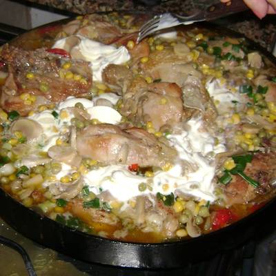 Pollo a la en disco de arado Receta de Burgos- Cookpad