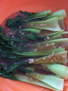 Foto resep Pakcoy with garlic and oyster sauce