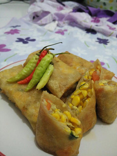 Foto resep Lumpia Goreng Isi Jagung dan Sayur