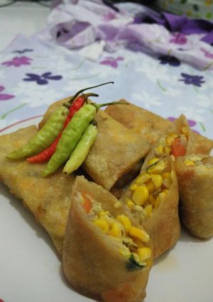 Foto resep Lumpia Goreng Isi Jagung dan Sayur