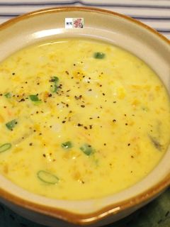 南瓜玉米濃湯 的食譜成品照片