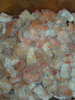Foto resep Udang tahu tempe pedas praktis