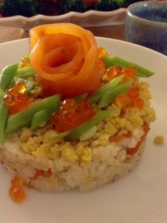 Une photo de Gâteau de sushi