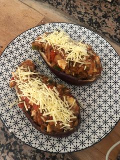 Una foto de Berenjenas saludables