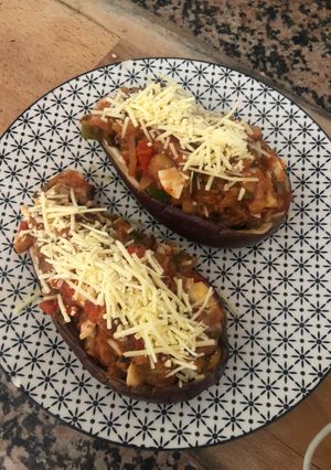 Una foto de Berenjenas saludables