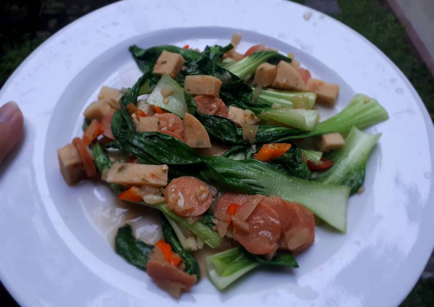 Resep Tumis baby pokcoy sosis scallop ala anak kos oleh Resep Tumis baby pokcoy sosis scallop ala anak kos oleh