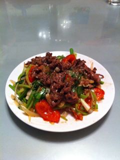 Hình của món Phở xào bò.
