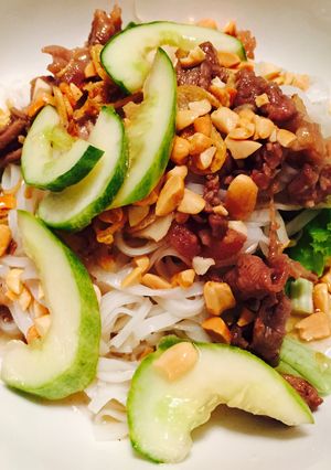 Hình của món Bún bò xào Nam Bộ.