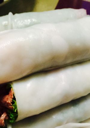 Hình của món Phở cuốn.