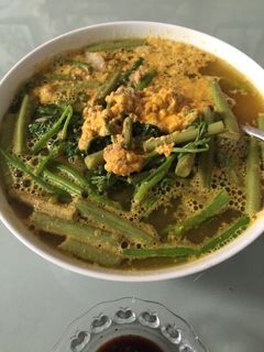 Hình của món Canh rạm nấu khoai sọ , rau rút.